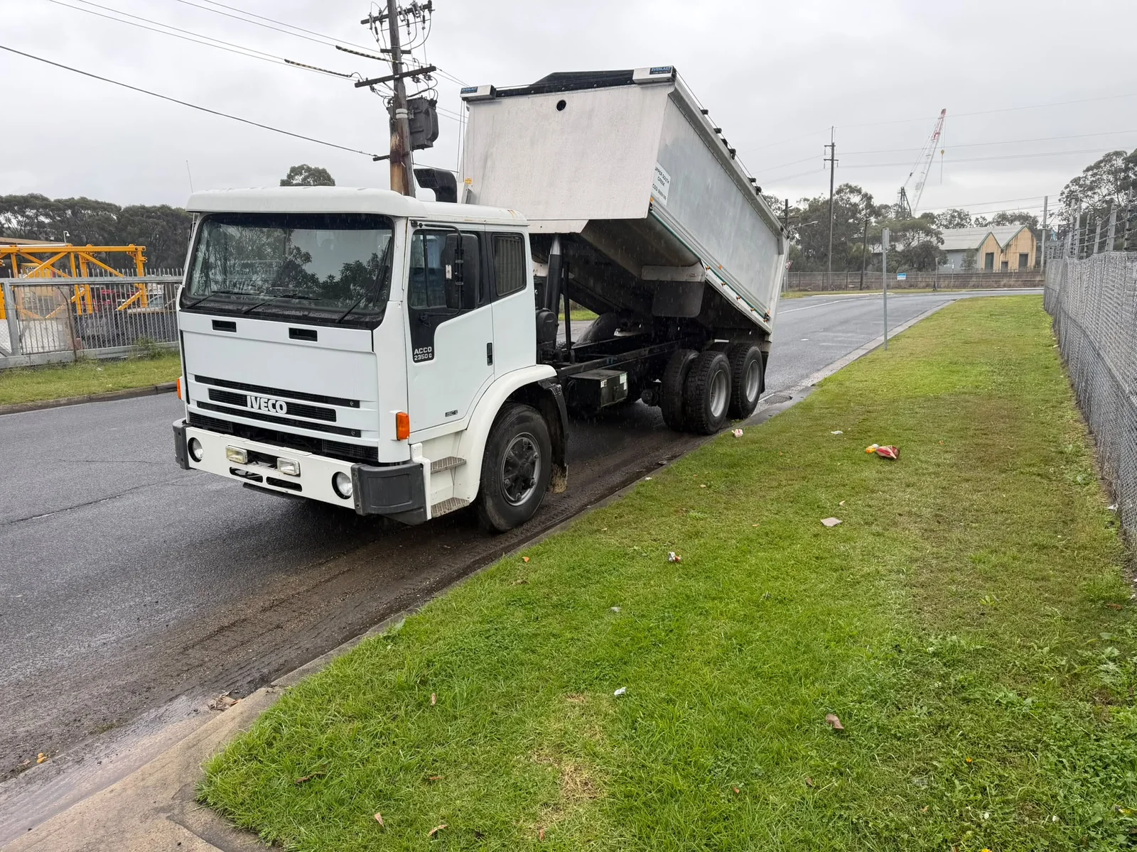 ABCivil Excavations tipper truck parked at a work site