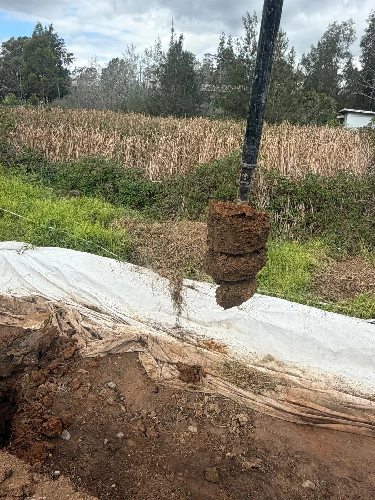 Excavation works in progress